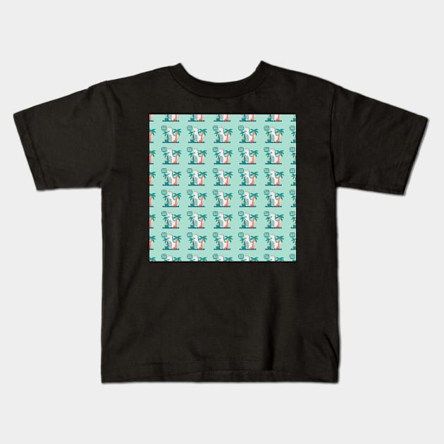 Dinosaurs Kids T-Shirt by melomania